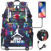 3 Piece School Backpack Set for Students Large Capacity Oxford Cloth Schoolbag with Shoulder Strap and Pencil Case