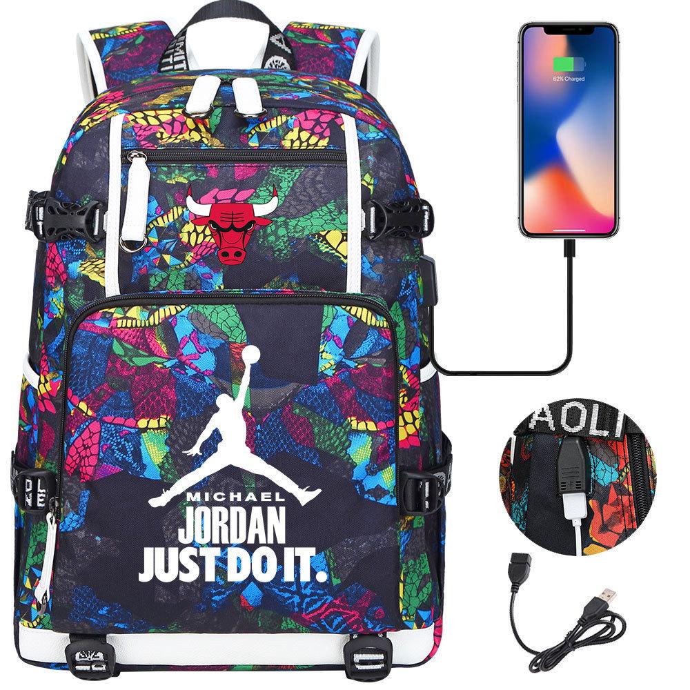 3 Piece School Backpack Set for Students Large Capacity Oxford Cloth Schoolbag with Shoulder Strap and Pencil Case