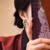 Orecchini da donna retrò nuovi cinesi con nappe floreali