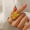 Handmade Minimalist Sterling Silver Rings Simple Design Couple Rings New Flower Ring  Unisex