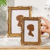 Antique Ornate Square Photo Frame for Tabletop Wall Display,Retro Picture Frame,Decorative Photo Frame Home Decors