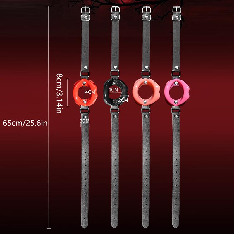 For Couples Sex Toys BDSM Bondage Restraint Lips Shape Toy Silicone Oral Fixation Lips Ring Silicone O-Ring Open Mouth Gag