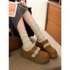 Warm and Velvet Thickened Thick-soled Snow Boots for Women, Warm and Non-slip Cotton Shoes for Winter Wear