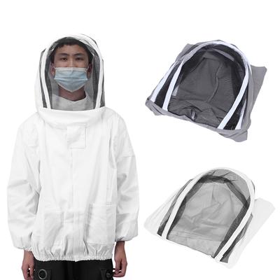 Beekeeper Supplies Beekeeping Protective Veil Jacket Bee Suit Smock with Double Zippers Beekeeper Accessory Beekeeping Clothing