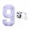 Number 9 LED Sign Warm Light Illuminated Sign for Party Backdrop Wedding Anniversary Birthday Decoration 70CM