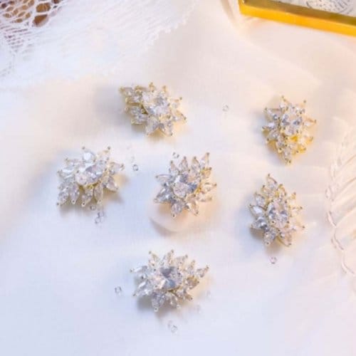 

GGD Bloom Flower Zircon Jewelry Parts X (Pack of 3)