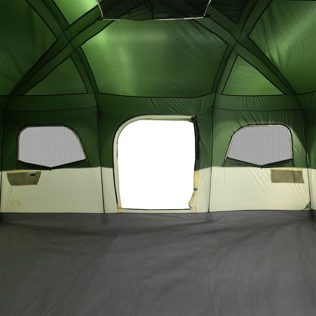 Family Tent for 10 Persons Green Waterproof