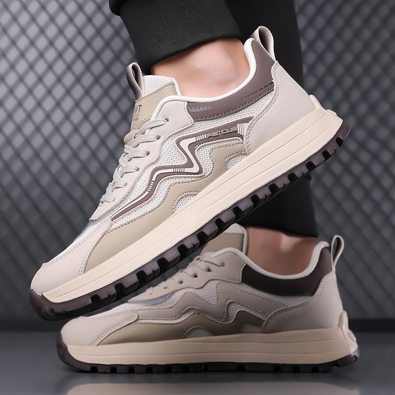 Fashion 2025 New Male Leather Casual Shoes Stylish Design Sneakers Driving Flats Walking Tennis Shoes for Male Handmade Outdoor Footwear