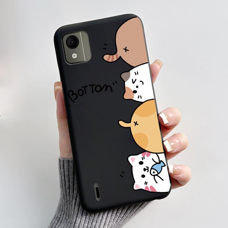 Cute Case For Nokia C110 4G Fundas Capa Printing Shell Protective Cover Soft Silicone Cartoon Phone Casing Coque