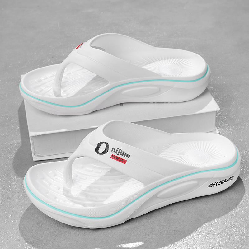 Summer Man Slippers Soft Bottom Slides Non-slip Thick Soled Men's Slippers Flip Flops Indoor Outdoor Beach Sandals