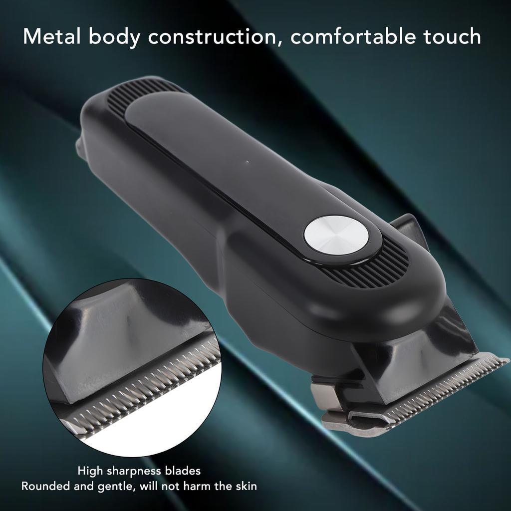 Electric Hair Trimmer Rechargeable Professional Barber Clipper Set with Limit Combs Electric Hair Cut Machines for Travel