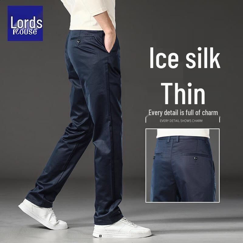 LUOZI Men s Summer Business Casual Straight Fit Pants US 9