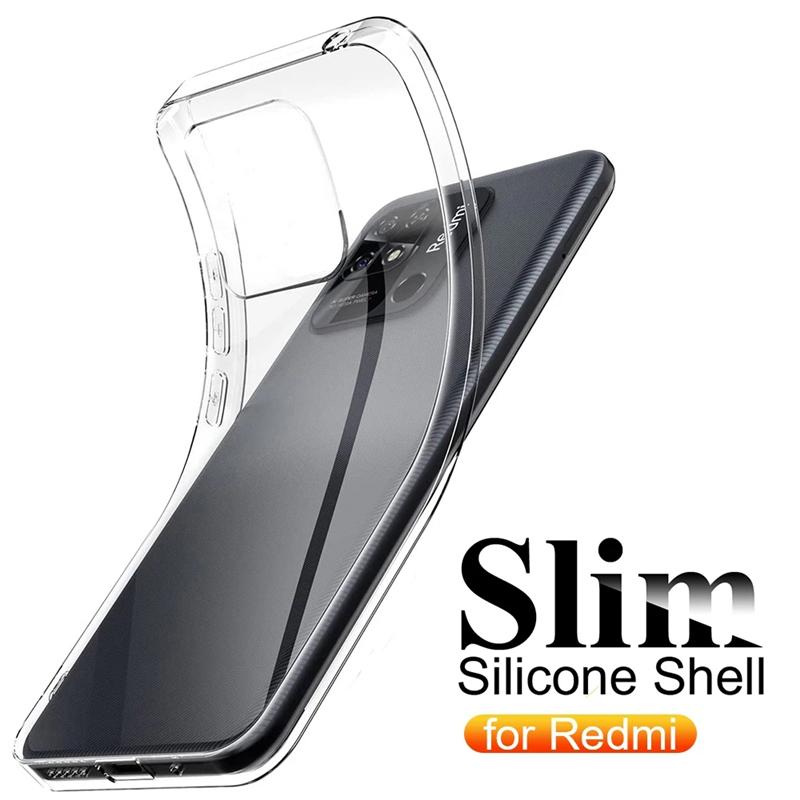 Case For Xiaomi Redmi A1 Crystal Clear Transparent Silicone Soft Phone Cases For Xiaomi Redmi A1 A 1 Ultra Thin TPU Back Cover Shell