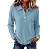 Women's Long Sleeve Color Casual Top for Everyday Wear
