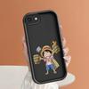 Funny Luffy Square Ladder Silicone Phone Case for iPhone Samsung Galaxy Xiaomi Redmi POCO HUAWEI Honor Shockproof Protection Rubber Cover