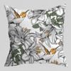 Tropical Green Tiger Pattern Double-sided Printed pillow cover Short plush Suitable living rooms sofas throw cushion cover