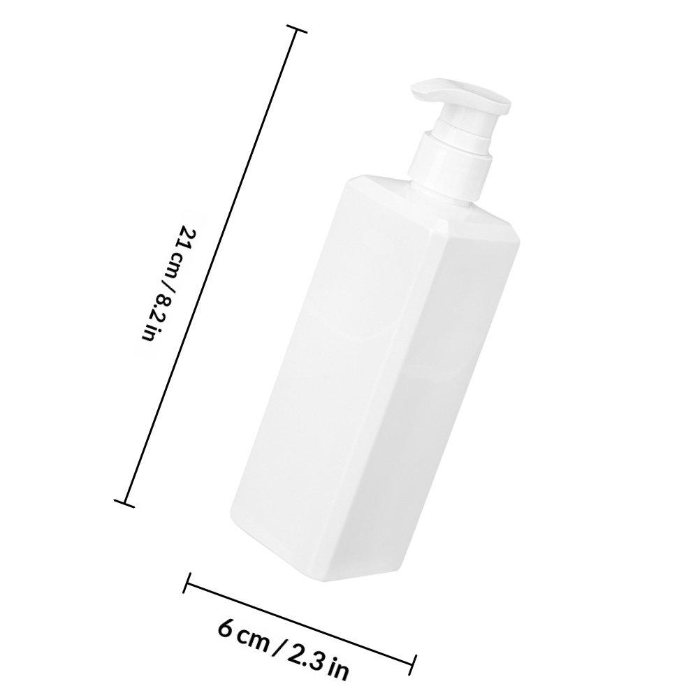 

2 pcs Refillable Shower Gel Bottle Portable Empty Plastic Soap Bottle For Travel Lightweight Compact Smooth Bottom Chic Design белый