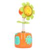 Kids Electric Bubble Blowing Machine Sunflower Shape Colorful Light Music Bubble Maker Toy