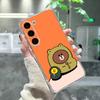 Cartoon L-LINE F-Friends Brown Phone Case For Samsung Galaxy A91,80,73,72 ,71,53,52,32 ,31,22,21s,20,Transparent Case