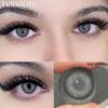 FUNSACHY Colored Contact Lenses Yearly Blue Lens for Eyes Makeup Beauty Brown Color Lenses Fashion Grey Pupils Contacts 2Pcs