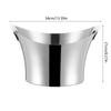 Banquets Ice Pail Stainless Steel Beverage Coolers Large Capacity Ice Bucket with Handle for Parties and Gatherings