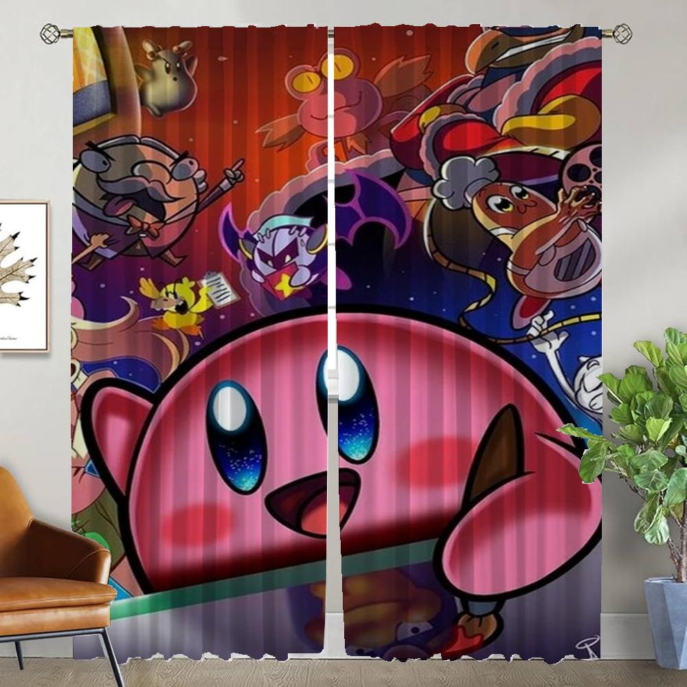 Partition K-kirbyes Elegant Room Curtains for Camera Window Curtain Home Interior Curtains 2 Pieces Shades Halloween Decoration
