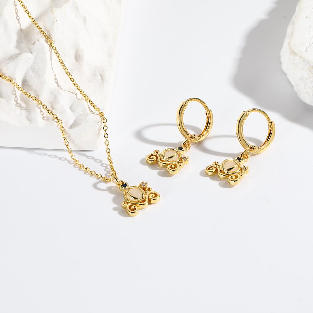 Mix Style Ins Fashion Multi Element Zircon Cute Cartoon Pendant Chain Necklace For Women Girls Charms Necklace Jewelry Set Gift