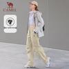 CAMEL Women's Water-Repellent Straight-Leg Cargo Parachute Pants