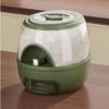 High end pressed rice bucket, moisture-proof, high-end sensory rice box, household plastic kitchen rice tank, simple design