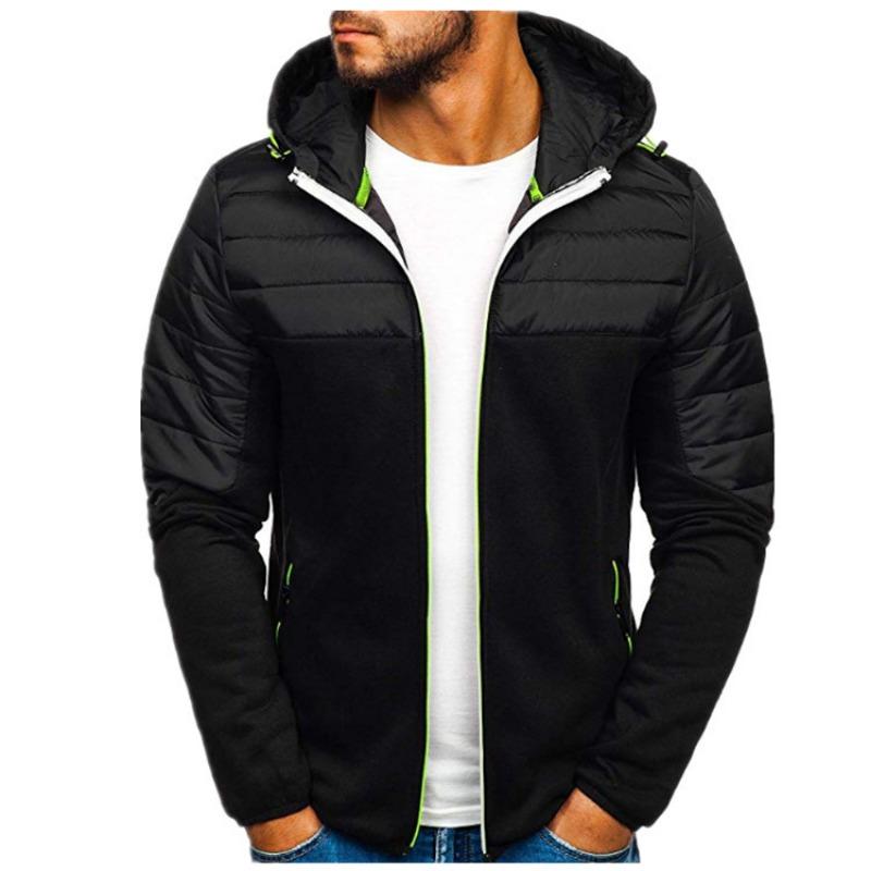 Men Hoodies Casual Hoodies for Men with Zip Pockets Full Zip Long Sleeve Sweatshirt Sports Hooded Jacket