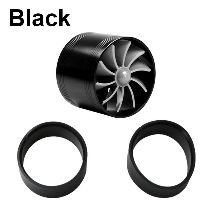 Car Turbine Supercharger Turbo Refit Car Air Intake Turbonator Single Fan Supercharger Gas Saver Kit Auto Replacement Part чёрный