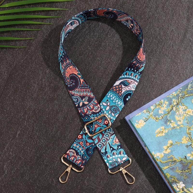Flower Pattern Crossbody Wide Shoulder Strap Adjustable Replacement Bag Long Shoulder Strap Single Shoulder Women's Bag Accessories