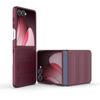 For Samsung Galaxy Z Flip 7 Case Anti-Slip Anti-Fingerprint Shockproof PC Hard Raised Lips Protection Foldable Phone Back Cover