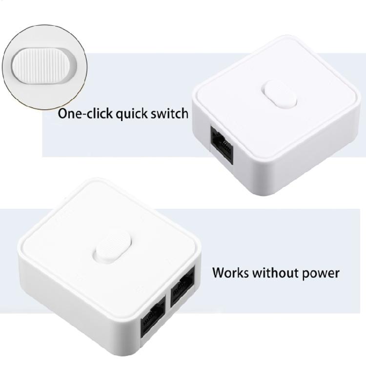 2-Port 10/100/1000Mbps Netzwerk RJ45 LAN CAT6 Netzwerk-Switch für Switch