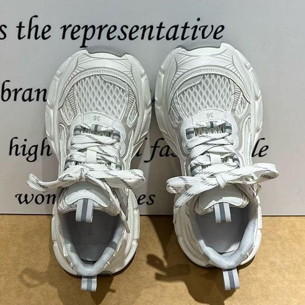 Locomotive Fried Street Dad Shoes Spring and Summer New Muffin Bottom Fashion Lace-up Casual Shoes