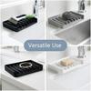 Non-Slip Soap Holder Diversion Sink Splash Guard Mat Drainage Soap Dish  for Bathroom and Kitchen