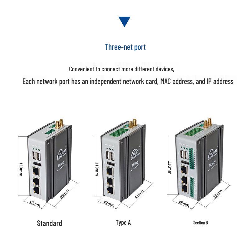 RK3562J Quad-Core A53+NPU Industrie-PC, 1T Rechenleistung, Linux/Android Dual-Betriebssystem.