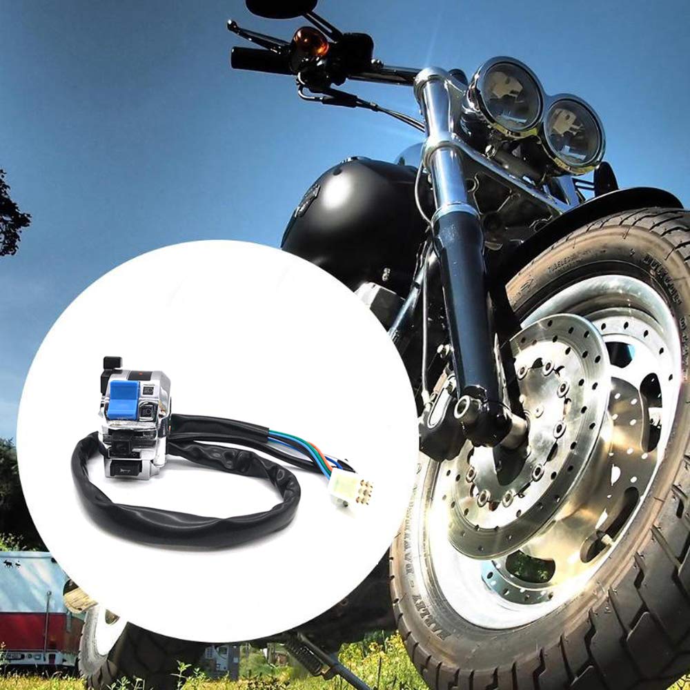 HANSWD Motorcycle Accessories 1 Pair 12 Volt Aluminum Motorcycle Storm Prince 7/8 Handlebar Control