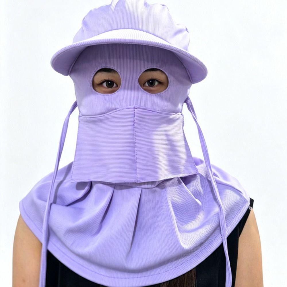 Sun Protection Full-Face Sun Hat Breathable Cycling Cap Fashion Woman Bucket Hat Summer Outdoor