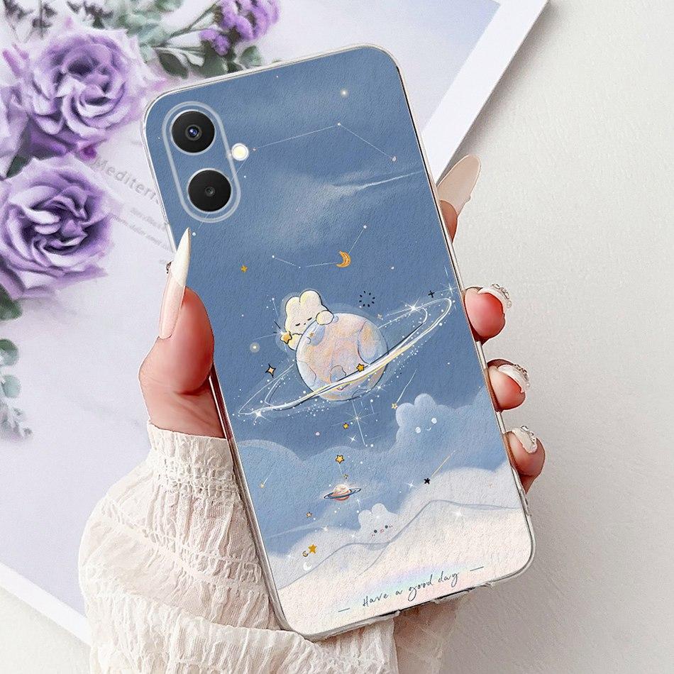 For Samsung Galaxy A07 2025 Elegant Floral Butterfly Phone Case For Samsung A07 SM-A075F Soft Silicone TPU Cases