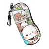 Bubu Yier Beer Cartoon Glasses Case Men Women Printing Zipper  Glasses Storage Box Eye Contacts Case