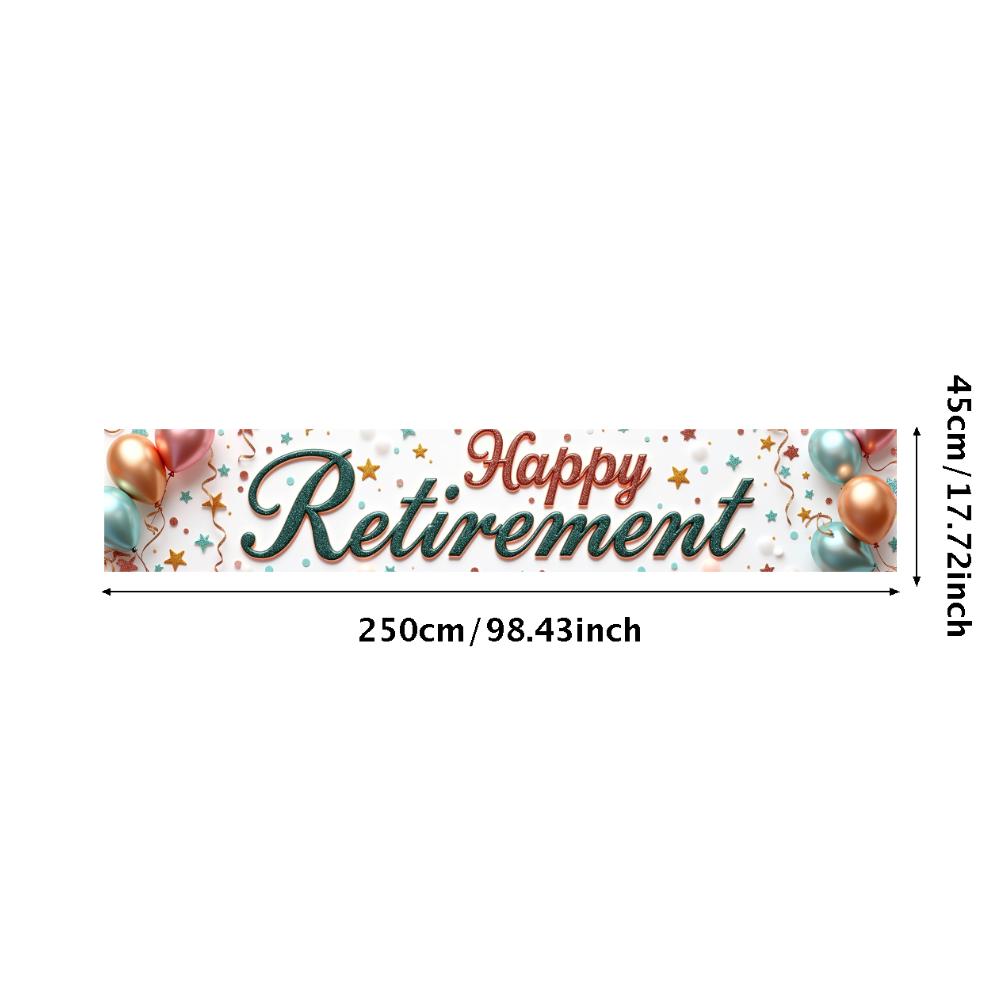 Lightweight Celebration Banner Photo Prop Retirement Decor for Milestone Celebration Holiday Celebration Retirement Party