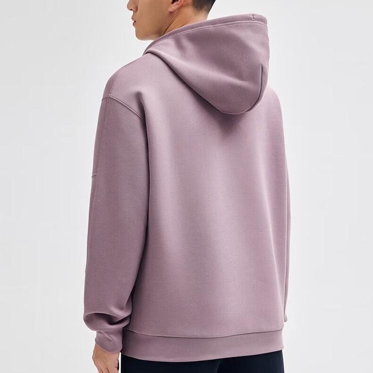 Anta Basketball Series Logo Letter Hoodie Men Hoodies Dusty-Purple 152331733-4