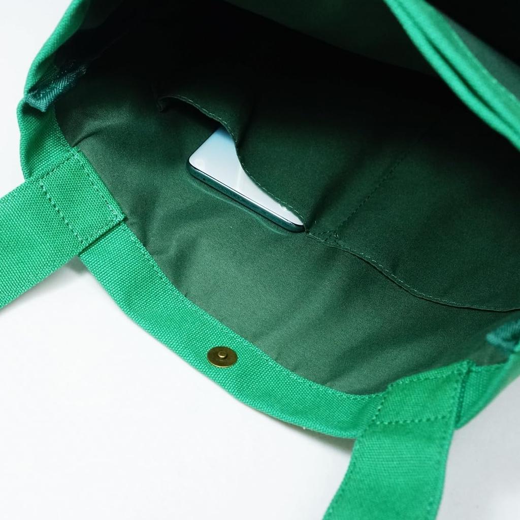 Keys Women's Tote Bag [GreenSize: 34cm x 33cm x 2.5cm] A4 Size, Canvas, Triple-Layer Construction (KB186)