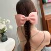 4Pcs Fashion 2026 New Large Bow Duckbill Clip Solid Temperament Bow Hair Clip Edge Clip Women Sweet Cranial Hair Accessory