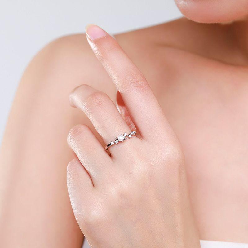 Ada Jewelry Factory Fournisseur Bijoux Sterling Silver 925 Women Zircon Ring