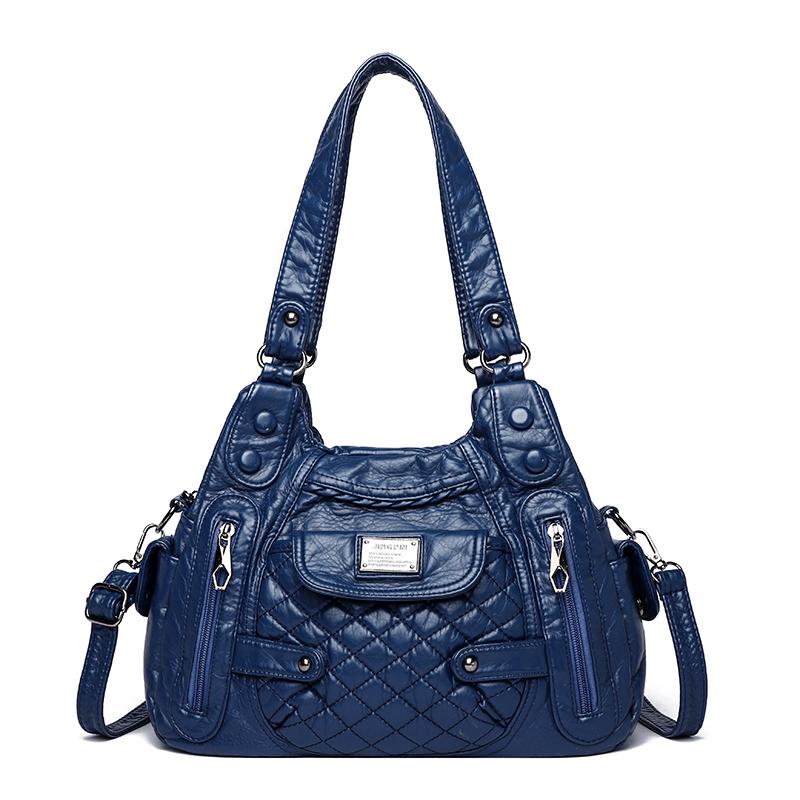 

Новая модная повседневная сумка-тоут, женские сумки, мягкие кожаные сумки на плечо, винтажная сумка через плечо большой емкости, женская сумка красный