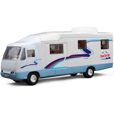 Veicolo ricreativo pullback pressofuso giocattolo mini camper 1/32 per bambini