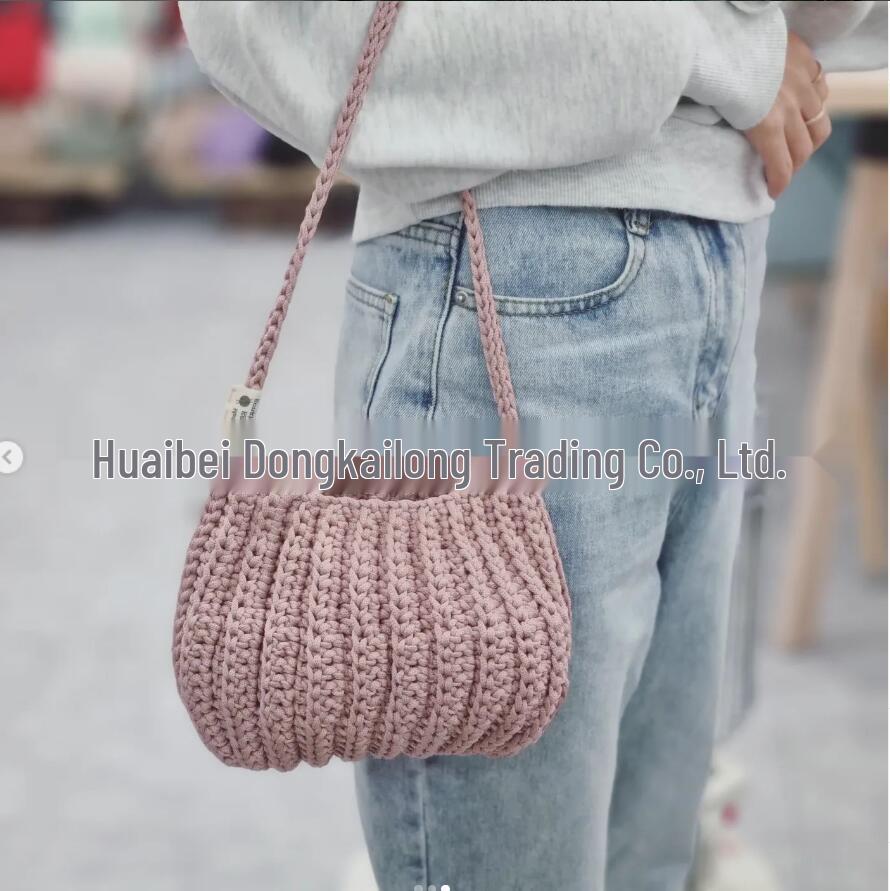 4mm Cotton-Polyester Crochet Cord for DIY Hand-Knitted Bags and Weaving