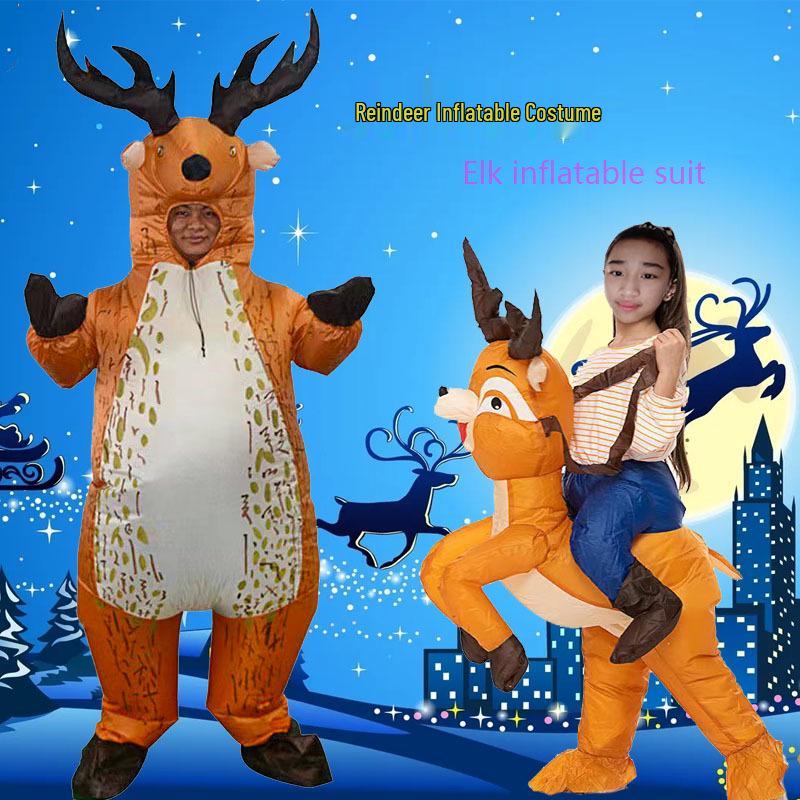 Santa Claus Inflatable Costume for Festive Fun and Stage Performances